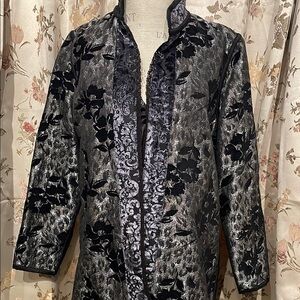Yak Magik Elegant Black and Silver  Women's Coat